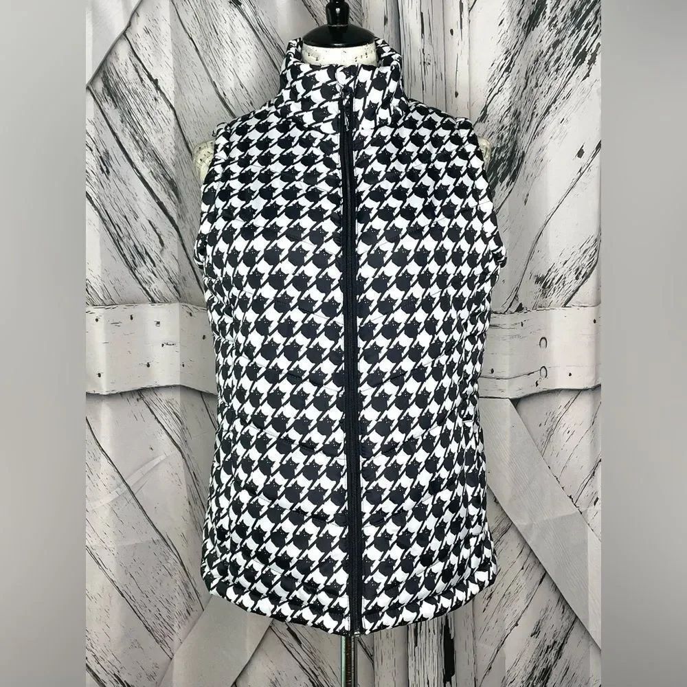 Jason Maxwell Cat Print Puffer Vest S